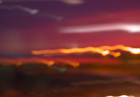 a sunset blur from the airport
